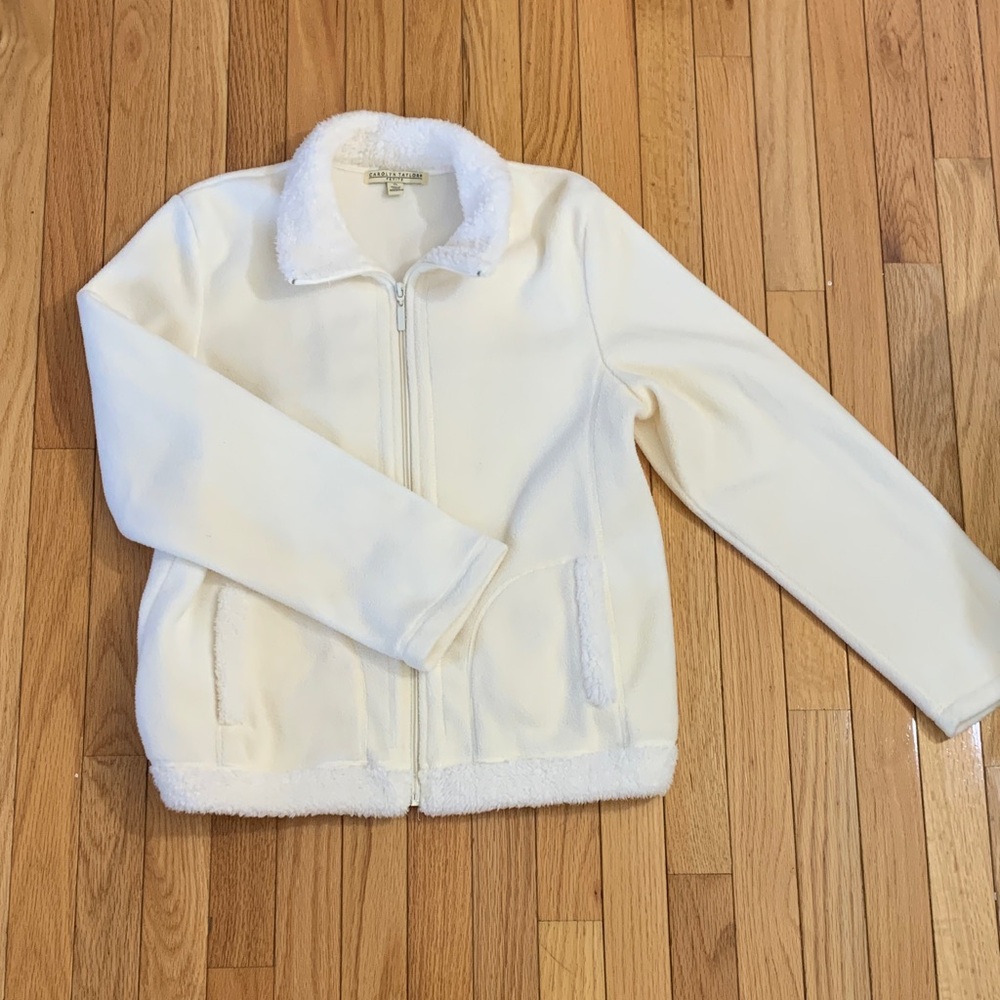 Carolyn Taylor Cream Fleece Jacket